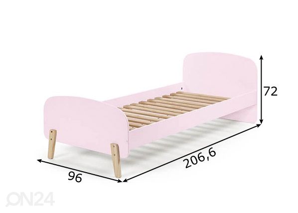 Кровать Kiddy 90x200 cm размеры