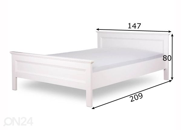 Кровать Landwood 140x200 cm размеры