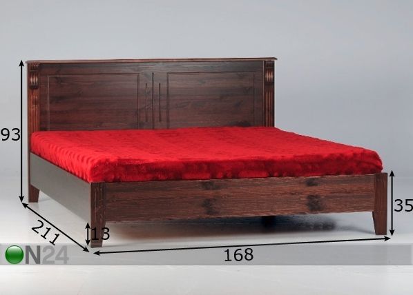 Кровать Monaco 160x200 cm размеры