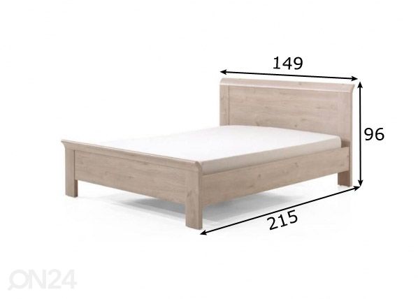 Кровать Nani 140x200 cm размеры