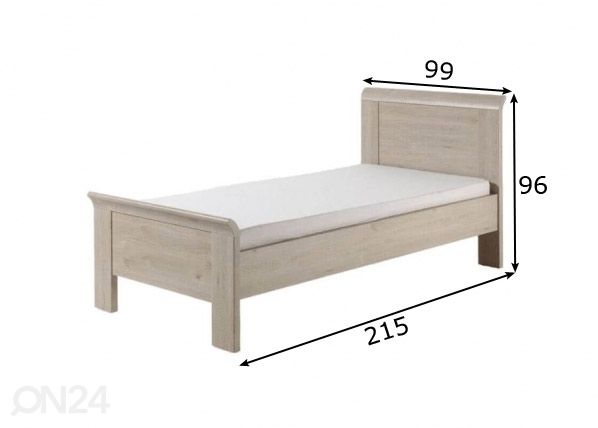 Кровать Nani 90x200 cm размеры