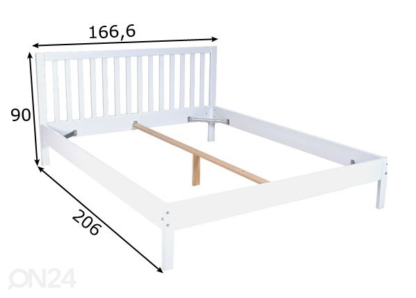 Кровать Parker 160x200 cm размеры