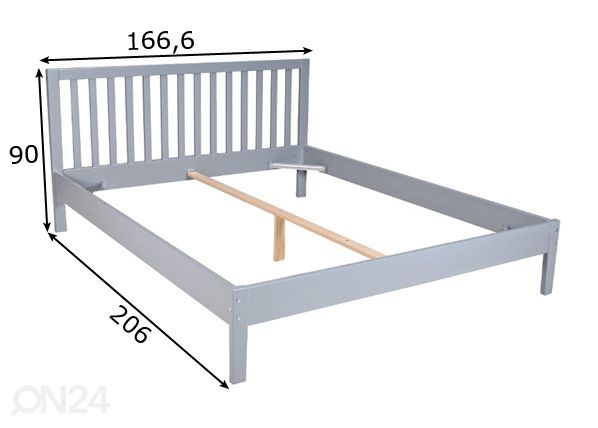 Кровать Parker 160x200 cm размеры