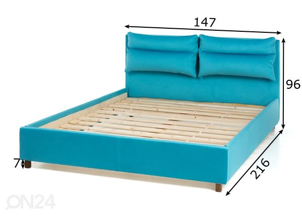 Кровать Pillows 140x200 cm размеры