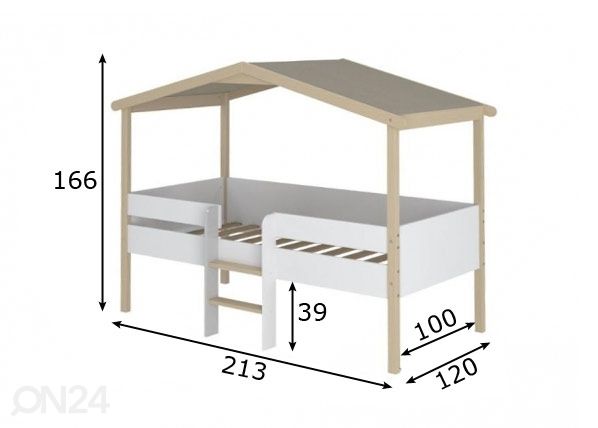 Кровать Piloti 90x190 cm