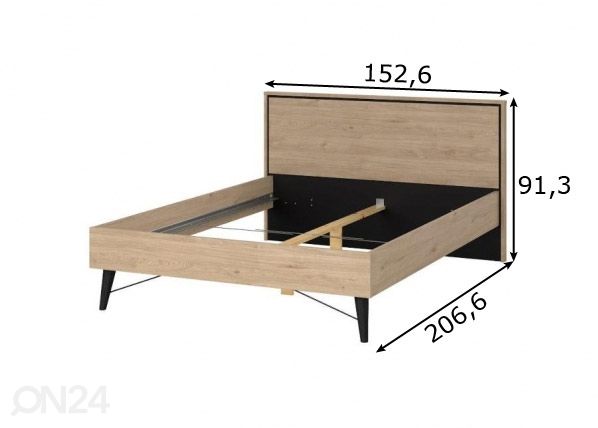 Кровать Ry 140x200 cm размеры