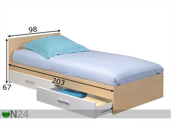 Кровать Snoop 90x200 см размеры