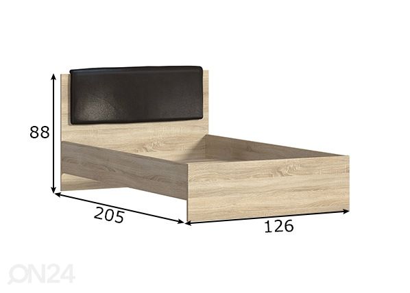 Кровать Vesta 120x200 cm размеры