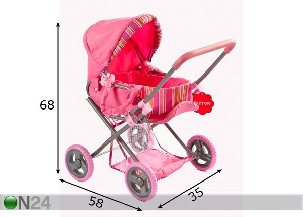 Кукольная коляска Britton Combi размеры
