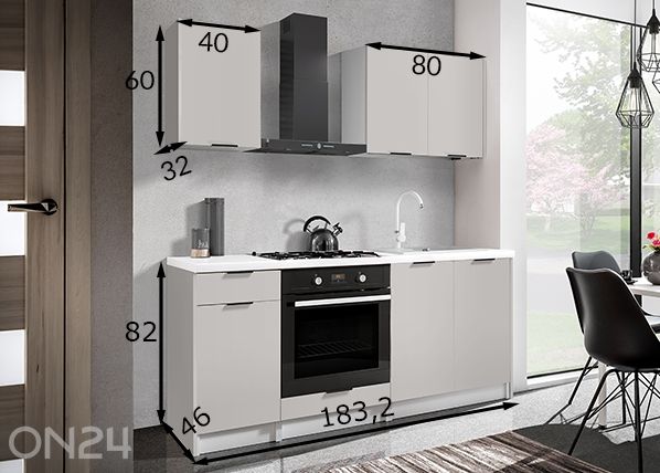 Кухня 183,2 см размеры