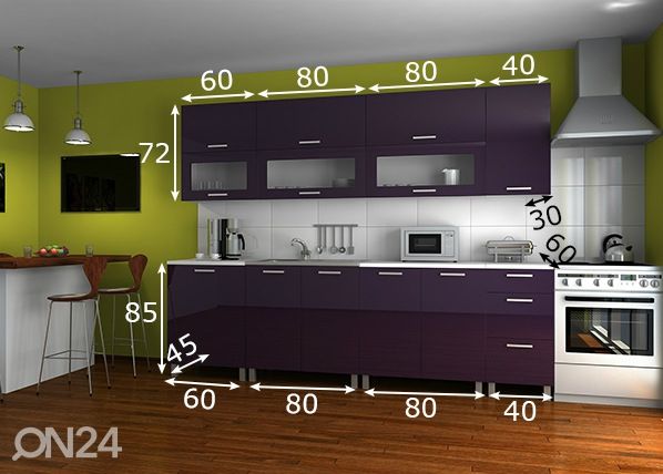 Кухня 260 cm размеры