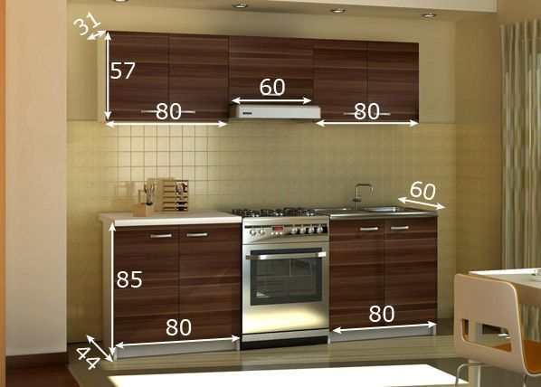 Кухня Eco 220 размеры