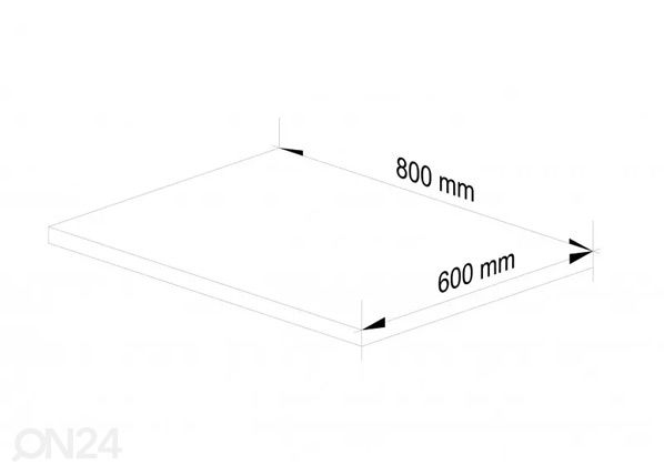 Кухонная столешница Visby 80 cm размеры