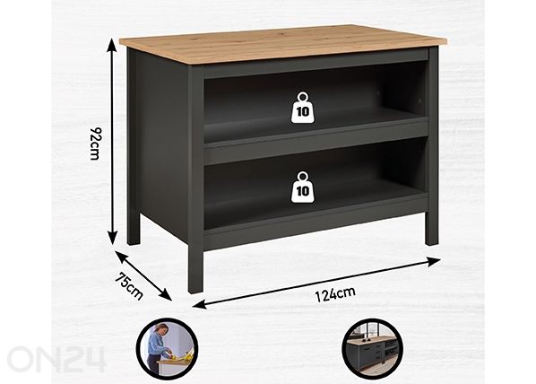 Кухонный остров Nellina размеры