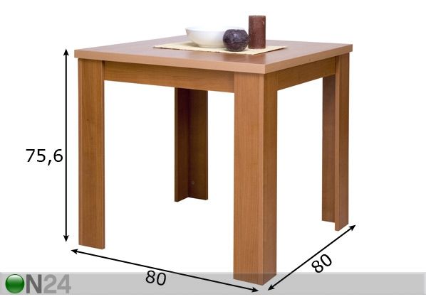 Кухонный стол Standard 80x80 см размеры