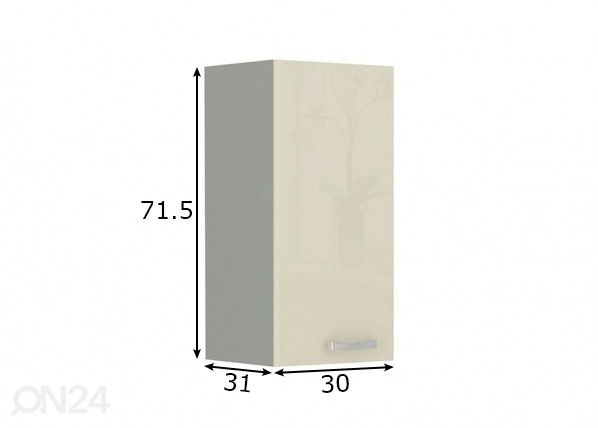 Кухонный шкаф (верхний) 30 cm размеры