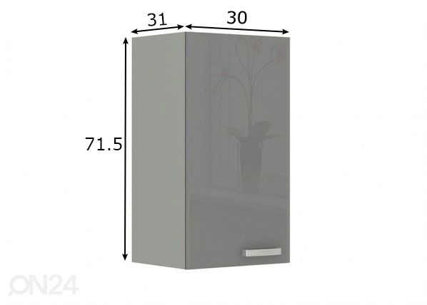 Кухонный шкаф (верхний) 30 cm размеры