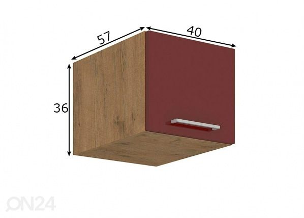 Кухонный шкаф (верхний) 40 cm размеры