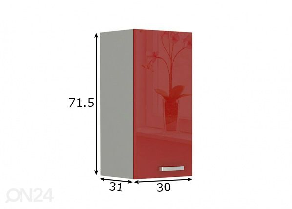 Кухонный шкаф (верхний) 40 cm размеры