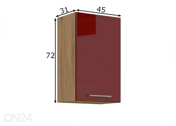 Кухонный шкаф (верхний) 45 cm размеры