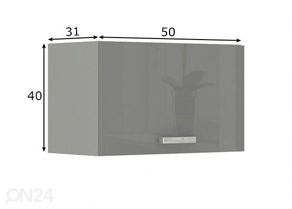 Кухонный шкаф (верхний) 50 cm размеры