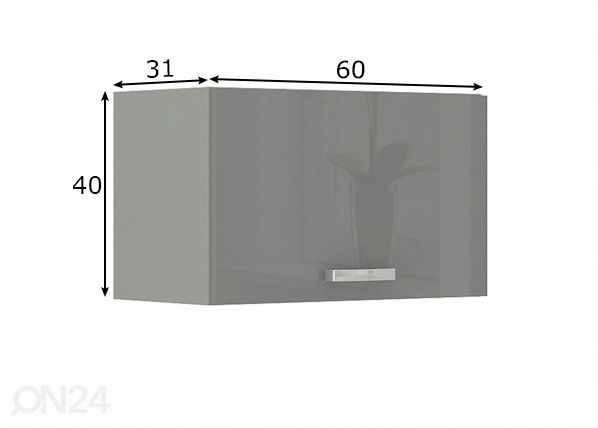Кухонный шкаф (верхний) 60 cm размеры