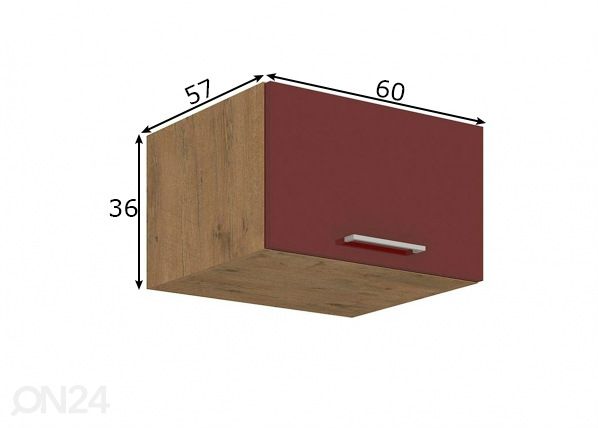 Кухонный шкаф (верхний) 60 cm размеры