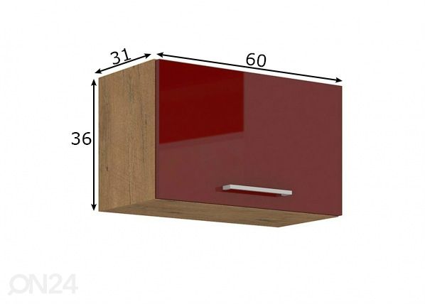 Кухонный шкаф (верхний) 60 cm размеры