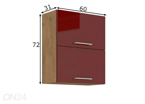 Кухонный шкаф (верхний) 60 cm размеры