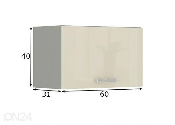 Кухонный шкаф (верхний) 60 cm размеры