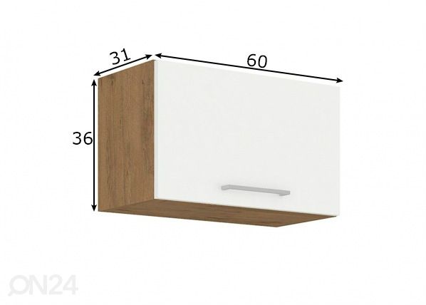 Кухонный шкаф (верхний) 60 cm размеры