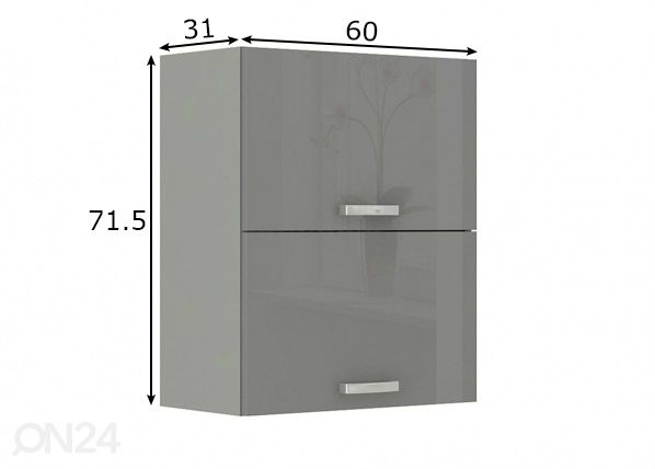 Кухонный шкаф (верхний) 60 cm размеры
