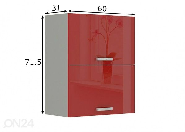 Кухонный шкаф (верхний) 60 cm размеры