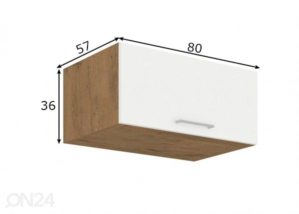 Кухонный шкаф (верхний) 80 cm размеры
