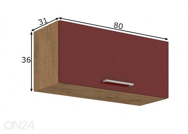 Кухонный шкаф (верхний) 80 cm размеры