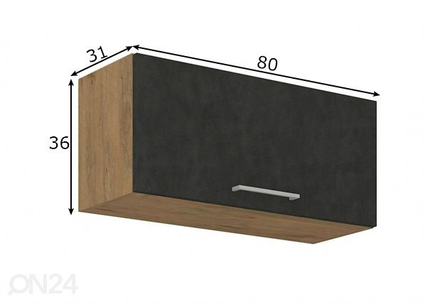 Кухонный шкаф (верхний) 80 cm размеры