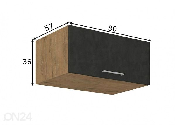Кухонный шкаф (верхний) 80 cm размеры