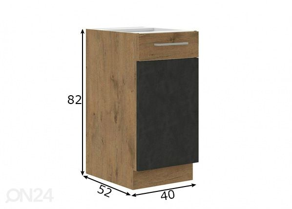 Кухонный шкаф (нижний) 40 cm размеры