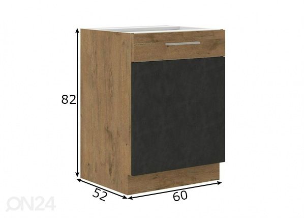 Кухонный шкаф (нижний) 60 cm размеры