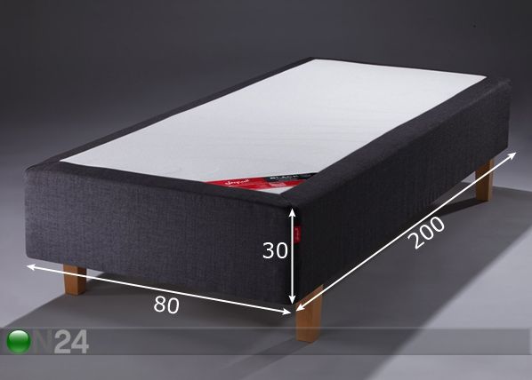 Кушетка BLACK Zoned Multipocket TempSmart™ mööblikangas 80x200 cm размеры