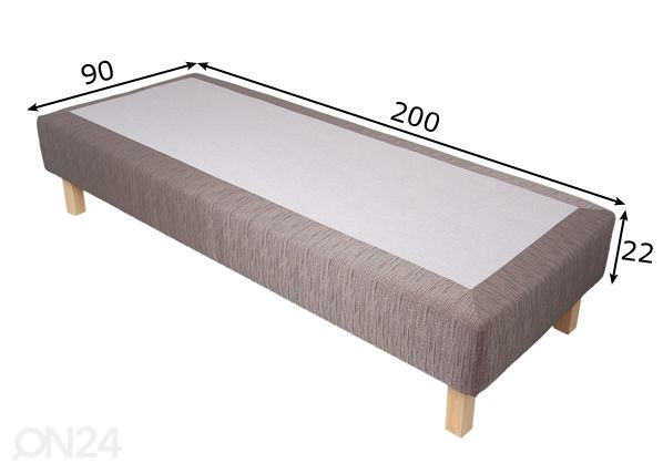 Кушетка Hypnos Diana с двойным блоком 90x200 cm размеры