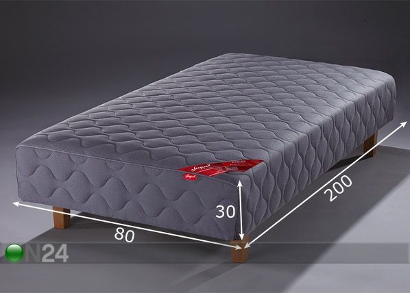 Кушетка RED Zoned Pocket Dark 80x200 cm размеры