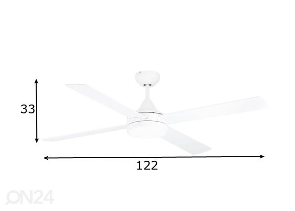 Лампа-вентилятор Тринидад размеры