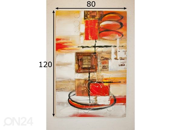 Масляная картина Беспокойство 120x80 cm размеры