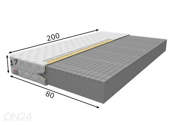 Матрас Goya 80x200 cm размеры