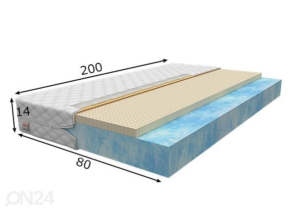 Матрас Toti 80x200 cm размеры