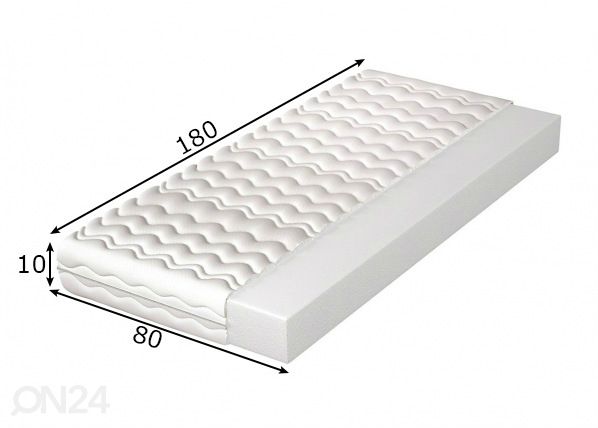 Матрас Zeus 10 80x180 см размеры