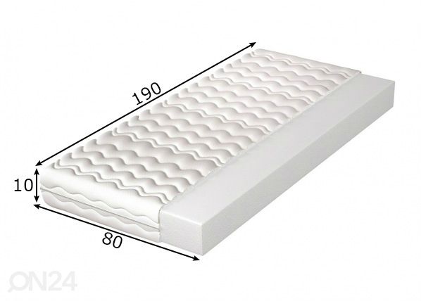 Матрас Zeus 10 80x190 см размеры