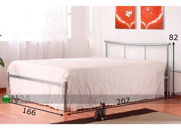 Металлическая кровать Candice 160x200 см размеры