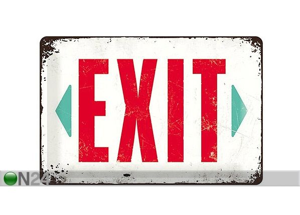 Металлический постер Exit 20x30 см